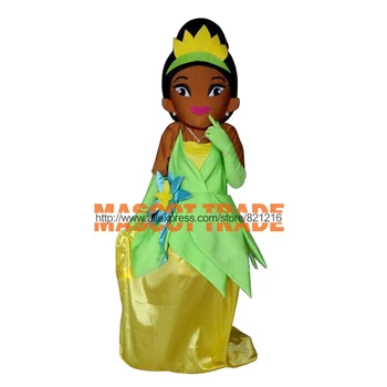 Princess Fancy Dress Brown Face Tiana Princess Mascot Costume For Christmas for Halloween party event
Princess Fancy Dress Brown Face Tiana Princess Mascot Costume For Christmas for Halloween party event