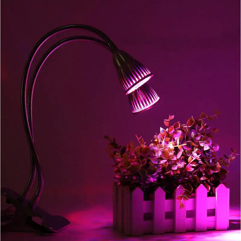 LumiParty 10W Dual Head LED Full Spectrum Plant Grow Light with Clip for Indoor Hydroponic Plant DIY Cultivation
LumiParty 10W Dual Head LED Full Spectrum Plant Grow Light with Clip for Indoor Hydroponic Plant DIY Cultivation