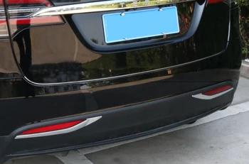 For Tesla Model X 2016 2017 2018 ABS Chrome Rear Tail Fog Light Lamp Cover Trim Stripe Mouding 2PCS Accessories car styling 
For Tesla Model X 2016 2017 2018 ABS Chrome Rear Tail Fog Light Lamp Cover Trim Stripe Mouding 2PCS Accessories car styling