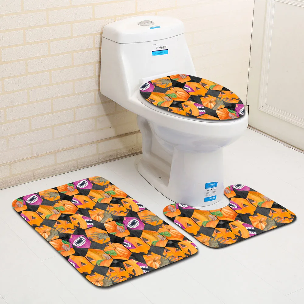 New 3Pcs/Set Bathroom Mat Set Halloween Ghost Spider Toilet Seat Cover and Rug Bathroom Set Halloween Decor Home Decoration
New 3Pcs/Set Bathroom Mat Set Halloween Ghost Spider Toilet Seat Cover and Rug Bathroom Set Halloween Decor Home Decoration
