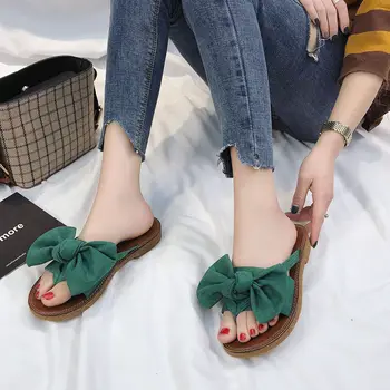 Women Sandals Slippers Bow Summer Ladies Open Toe Flats Flip Flop Solid Fashion Beach Shoes Female Casual Footwear
Women Sandals Slippers Bow Summer Ladies Open Toe Flats Flip Flop Solid Fashion Beach Shoes Female Casual Footwear