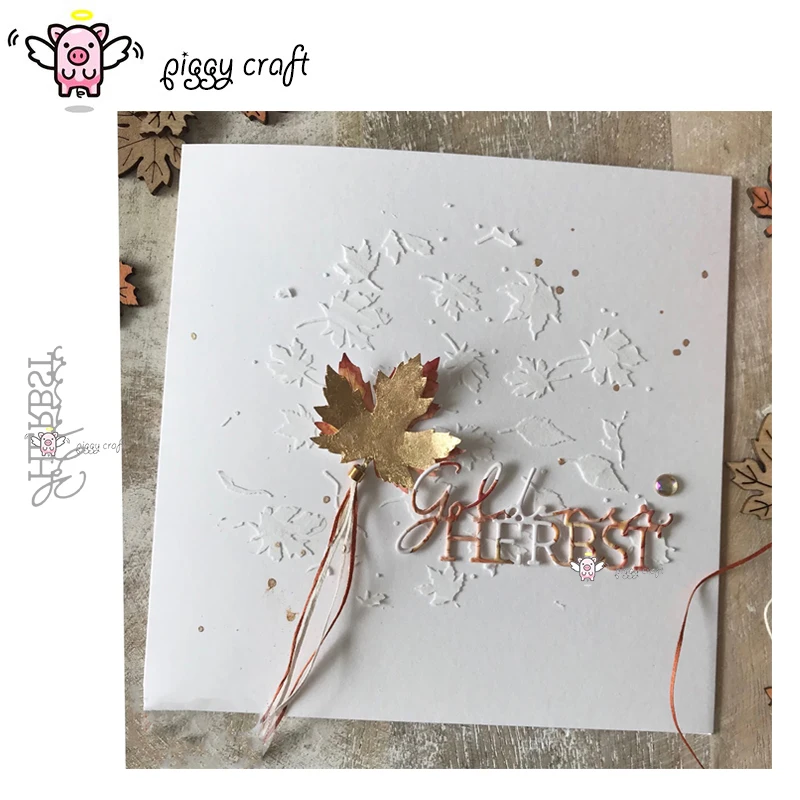 Piggy Craft metal cutting dies cut die mold German golden autumn letter Scrapbook paper craft knife mould blade punch stencils 
Piggy Craft metal cutting dies cut die mold German golden autumn letter Scrapbook paper craft knife mould blade punch stencils