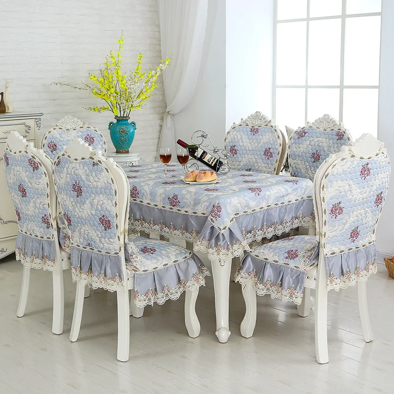 New Europe Elegant Floral Printing Lace Home Cotton Chennile Kitchen Tablecloth Set Suit Rectangle Table Cloth Chair Cover
New Europe Elegant Floral Printing Lace Home Cotton Chennile Kitchen Tablecloth Set Suit Rectangle Table Cloth Chair Cover