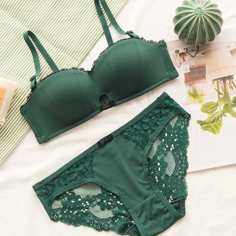 Roseheart Women Fashion Green Padded Cut Out Bras Panties Push Up Bra Set Sexy Lingerie Set Underwear Lovely One-Piece Bra Sets
Roseheart Women Fashion Green Padded Cut Out Bras Panties Push Up Bra Set Sexy Lingerie Set Underwear Lovely One-Piece Bra Sets
