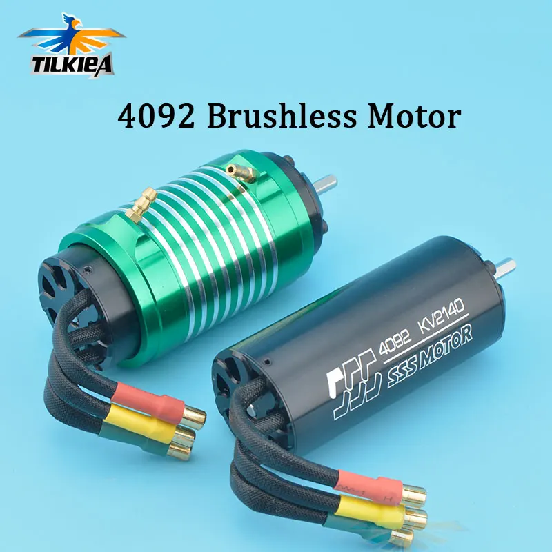 

High Speed High Power 4200W SSS 4092 Brushless Motor 1650KV 2140KV Brushless Motor 4 Poles For RC Marine Boats