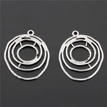 20pcs Antique Silver Hollow Net Shaped Charms With Circle Pendant For DIY Earring Finding A2644
20pcs Antique Silver Hollow Net Shaped Charms With Circle Pendant For DIY Earring Finding A2644