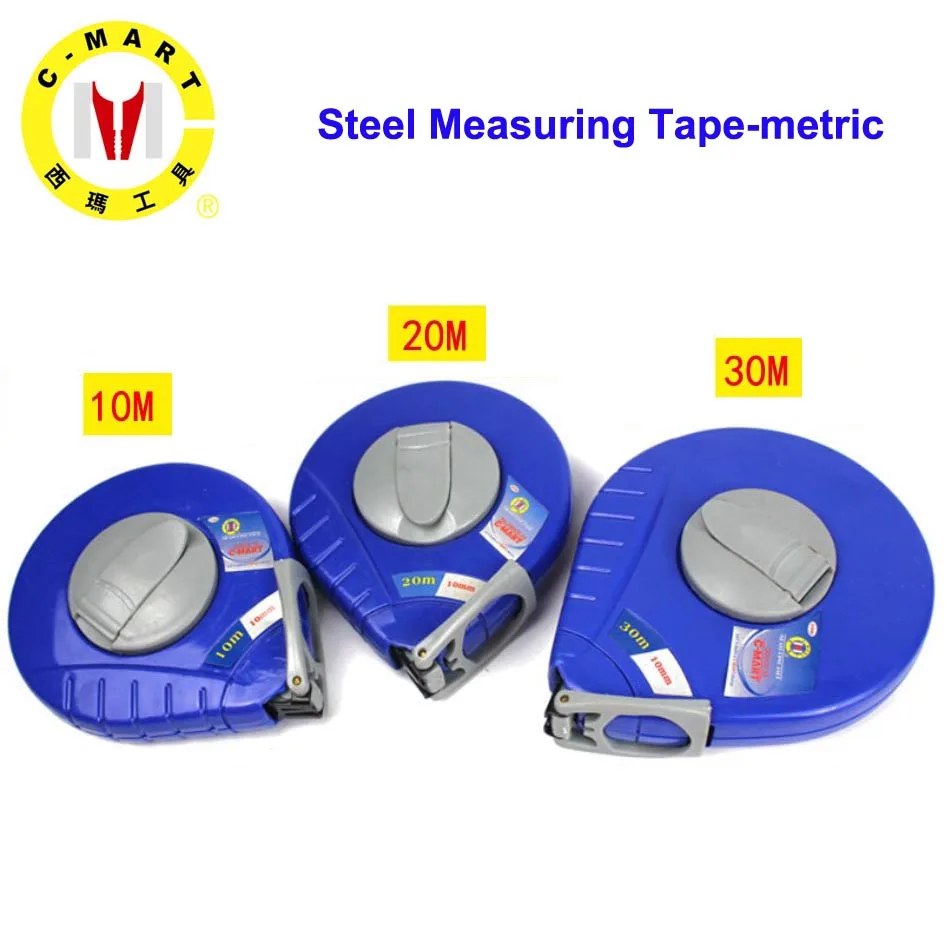 C-Mart Tools 10M 20M 30M Steel Measuring Tape -Metric British Metric Type Tapeline Wood Working Tools
C-Mart Tools 10M 20M 30M Steel Measuring Tape -Metric British Metric Type Tapeline Wood Working Tools