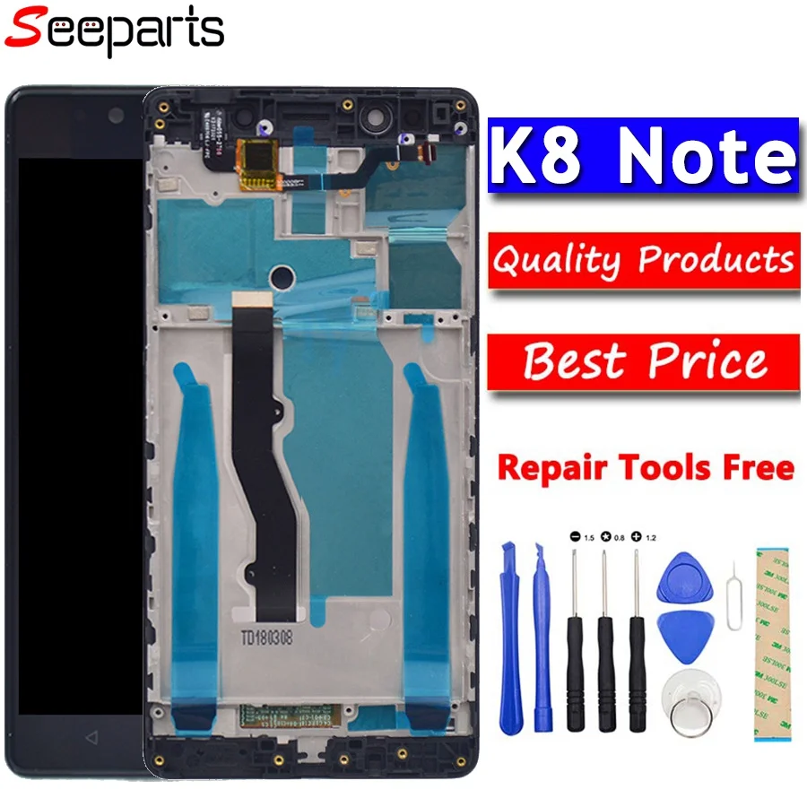 Original 5.5" Screen Lenovo K8 Note LCD DIsplay Touch Screen Digitizer Assembly Replacement Parts 1920*1080 Lenovo K8 Note LCD
Original 5.5" Screen Lenovo K8 Note LCD DIsplay Touch Screen Digitizer Assembly Replacement Parts 1920*1080 Lenovo K8 Note LCD