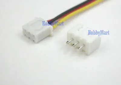 JST XH 2.5 3-Pin Connector Plug with Wire, Wire Length: 300mm x 10 Sets