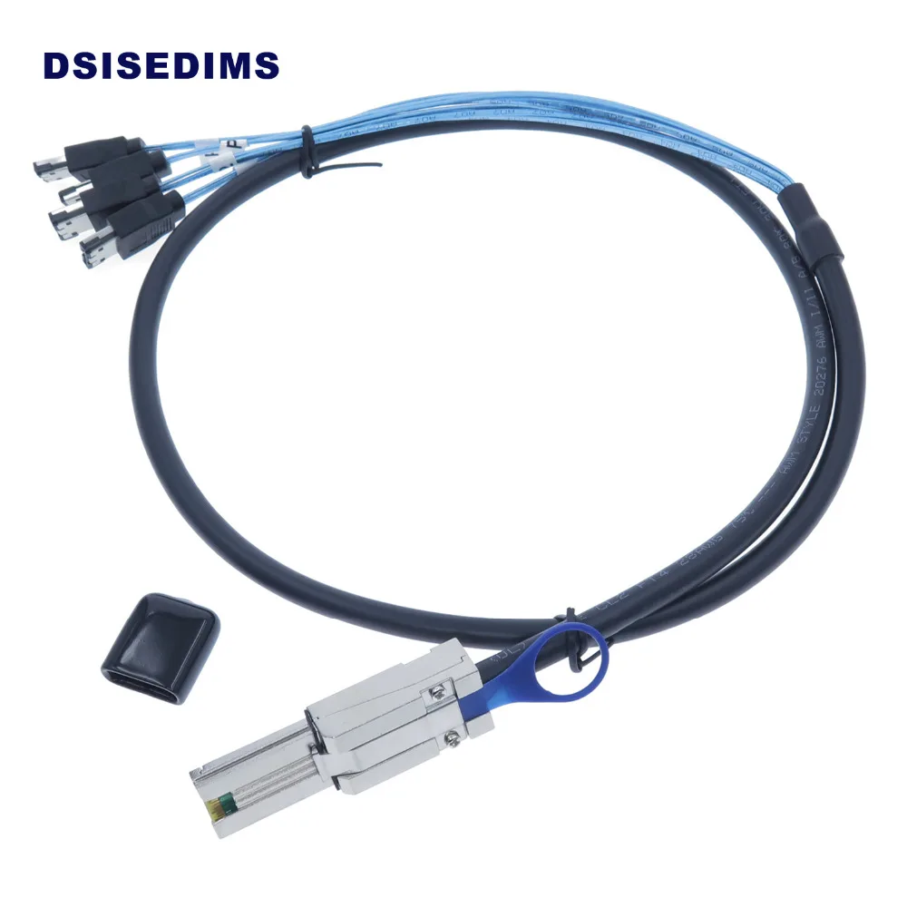 Wholesale Mini Sas 3.0 Computer Cable Mini SAS 26Pin SFF-8088 to 4 eSATA 7 Pin Cable with Latch
Wholesale Mini Sas 3.0 Computer Cable Mini SAS 26Pin SFF-8088 to 4 eSATA 7 Pin Cable with Latch