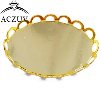 200pcs 13x18mm 18x25mm 30x40mm Gold Plated Lace Cabochon Setting Oval Pendant Tray Bezel Pendant Blank Pendant Base OPB005 
200pcs 13x18mm 18x25mm 30x40mm Gold Plated Lace Cabochon Setting Oval Pendant Tray Bezel Pendant Blank Pendant Base OPB005