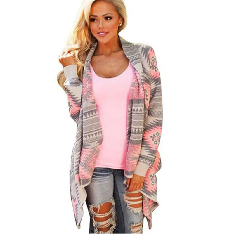 Casual Kimono Cardigan 2018 Print Long Sleeve Cotton Coat Women Blouses Fashion Pink Green Knitted Poncho Tops **
Casual Kimono Cardigan 2018 Print Long Sleeve Cotton Coat Women Blouses Fashion Pink Green Knitted Poncho Tops **