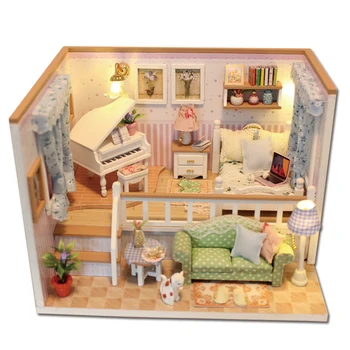 Furniture DIY Doll House Wodden Miniatura Doll Houses Furniture Kit Handmade Assemble Model Dollhouse Toy For Children Gift M026
Furniture DIY Doll House Wodden Miniatura Doll Houses Furniture Kit Handmade Assemble Model Dollhouse Toy For Children Gift M026