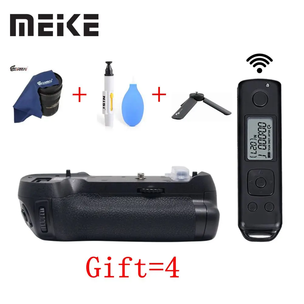 Meike MK-D850 Pro Vertical Shooting Power Pack Battery Grip with 2.4G Hz Wireless Remote Control for Nikon D850 Camera
Meike MK-D850 Pro Vertical Shooting Power Pack Battery Grip with 2.4G Hz Wireless Remote Control for Nikon D850 Camera