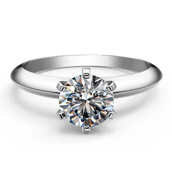Wholesale Rings 0.6CT Classic SONA Simulate Diamond Solitaire Ring Engagement Prongs Women Silver PT950 Stamped Platinum Ring
Wholesale Rings 0.6CT Classic SONA Simulate Diamond Solitaire Ring Engagement Prongs Women Silver PT950 Stamped Platinum Ring