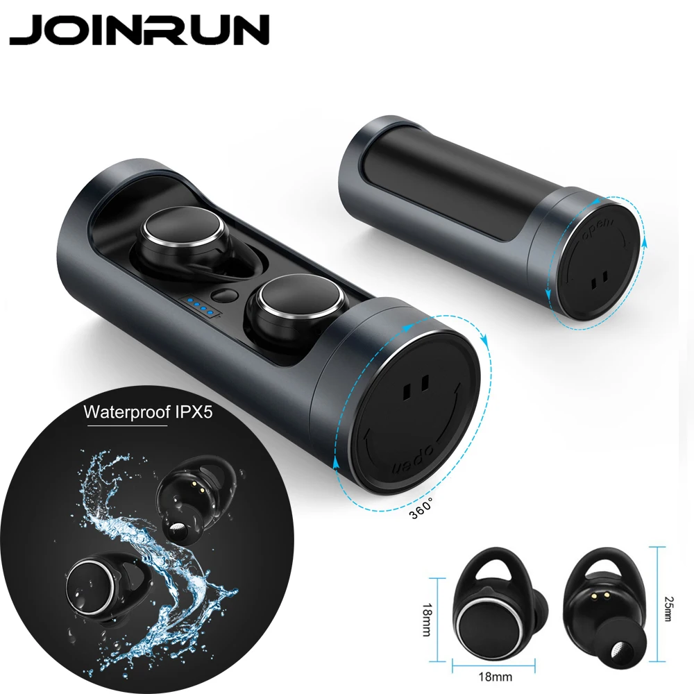2018 TWS Ture Wireless Bluetooth Headsets Dual Ear Wireless In-ear New waterproof Headsets with Charging Compartment
2018 TWS Ture Wireless Bluetooth Headsets Dual Ear Wireless In-ear New waterproof Headsets with Charging Compartment