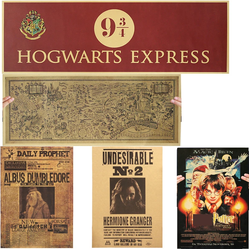 Magic world map harri potter Poster action figure harry Hermione 3 quarters Bar Bedroom Decoration Poster stickers cosplay prop
Magic world map harri potter Poster action figure harry Hermione 3 quarters Bar Bedroom Decoration Poster stickers cosplay prop