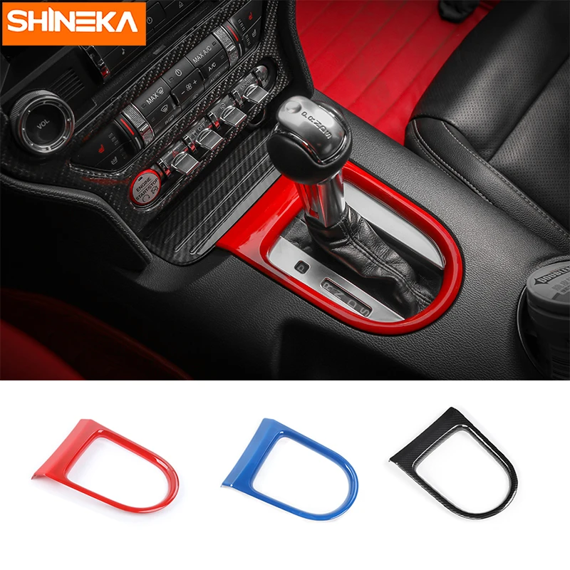 SHINEKA Gears Panel Frame Shift Trims Frame Sticker Interior Moulding Fit ABS for Ford Mustang 2015+Car Styling Car Accessories
SHINEKA Gears Panel Frame Shift Trims Frame Sticker Interior Moulding Fit ABS for Ford Mustang 2015+Car Styling Car Accessories