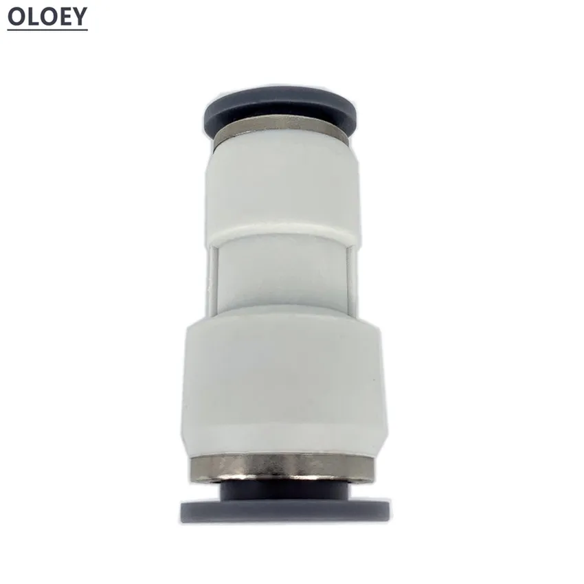 Each PG Straight Union Reducer Fitting Pneumatic Push to Connect Air Connector Socket Plug 6-4 8-6 10-8 12-10 8-4 10-6 12-8 MM
Each PG Straight Union Reducer Fitting Pneumatic Push to Connect Air Connector Socket Plug 6-4 8-6 10-8 12-10 8-4 10-6 12-8 MM