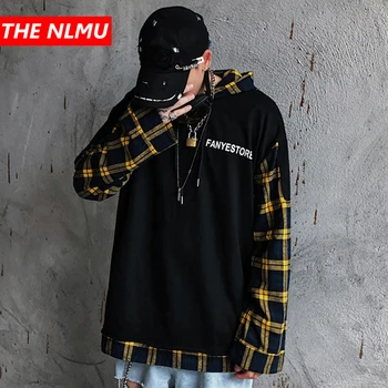 Patchwork Pullover Plaid Long Sleeve Hoodies Shirts Mens Hip Hop Fake Two Pieces Shirts Fashion Streetwear 2019 Sweatshirt WG407
Patchwork Pullover Plaid Long Sleeve Hoodies Shirts Mens Hip Hop Fake Two Pieces Shirts Fashion Streetwear 2019 Sweatshirt WG407