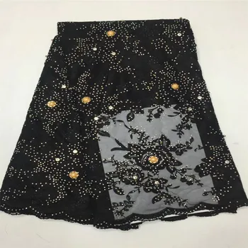 HFX White African Lace Fabric Beaded 2017 French Mesh Tulle Net Lace With Stones Guipure french tulle lace fabrics GF127-1
HFX White African Lace Fabric Beaded 2017 French Mesh Tulle Net Lace With Stones Guipure french tulle lace fabrics GF127-1