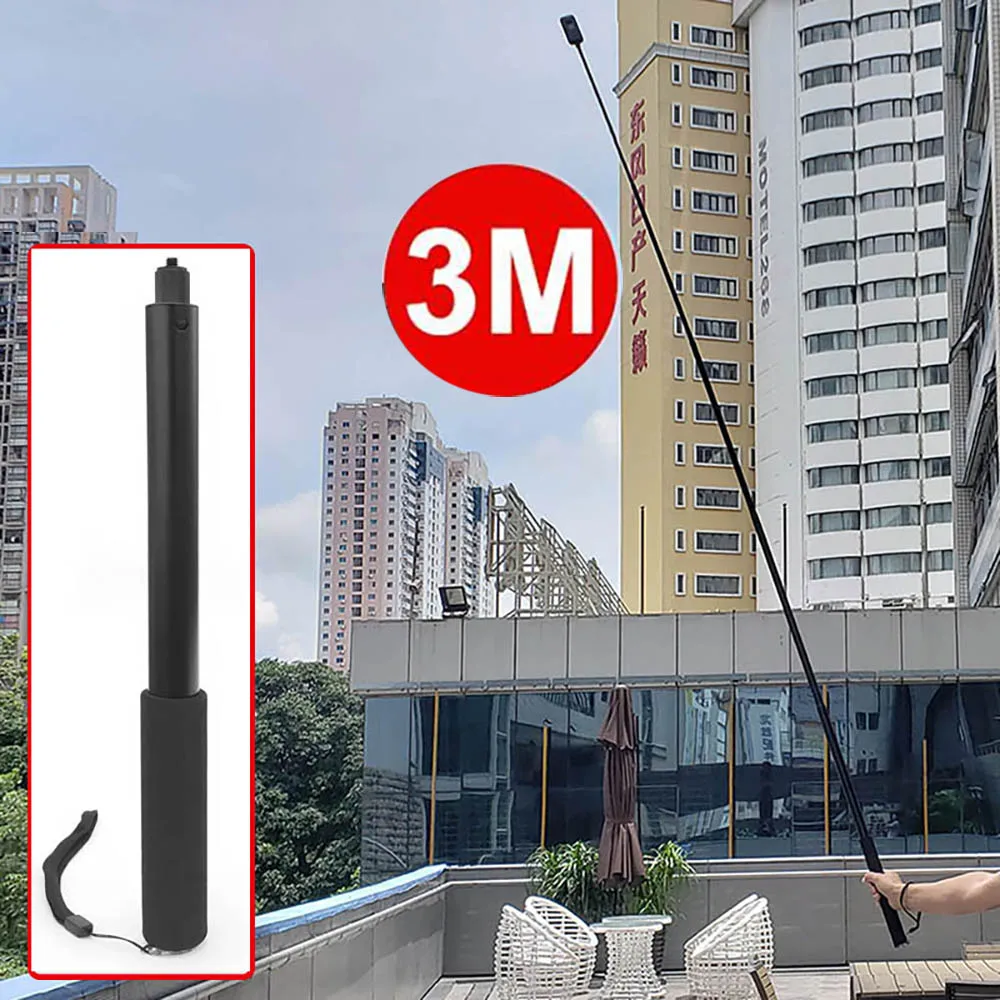 3M Aluminum Alloy Monopod Selfie Stick for Insta360 One X/DJI OSMO Action/Pocket/Gopro Hero 7 6 5 Sjcam Camera Accessories
3M Aluminum Alloy Monopod Selfie Stick for Insta360 One X/DJI OSMO Action/Pocket/Gopro Hero 7 6 5 Sjcam Camera Accessories