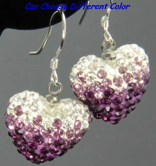 mix multicolor new multicolor mixed Silver Plated Beads Gradient Heart earrings micro pave drop earring crystal
mix multicolor new multicolor mixed Silver Plated Beads Gradient Heart earrings micro pave drop earring crystal