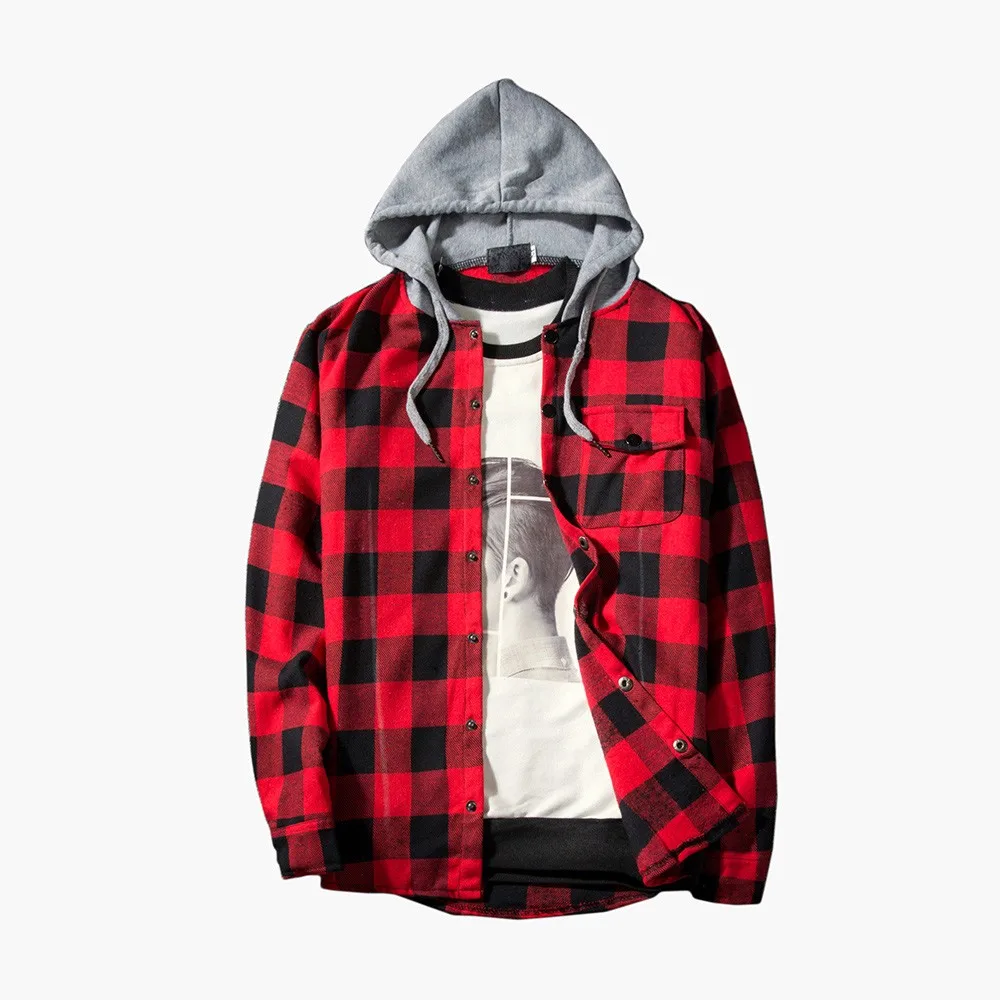 MUQGEW 2019 fashion plaid shirt slim fit Men's Autumn Casual Plaid Shirts Long Sleeve Pullover Shirt Top Hooded Blouse#G4
MUQGEW 2019 fashion plaid shirt slim fit Men's Autumn Casual Plaid Shirts Long Sleeve Pullover Shirt Top Hooded Blouse#G4