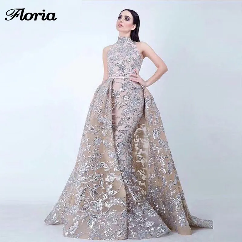 African Dubai Sparkly Evening Dresses With Detachable Skirt Robe de soiree Aibye Muslim Turkish Bling Prom Gowns Abendkleider 
African Dubai Sparkly Evening Dresses With Detachable Skirt Robe de soiree Aibye Muslim Turkish Bling Prom Gowns Abendkleider
