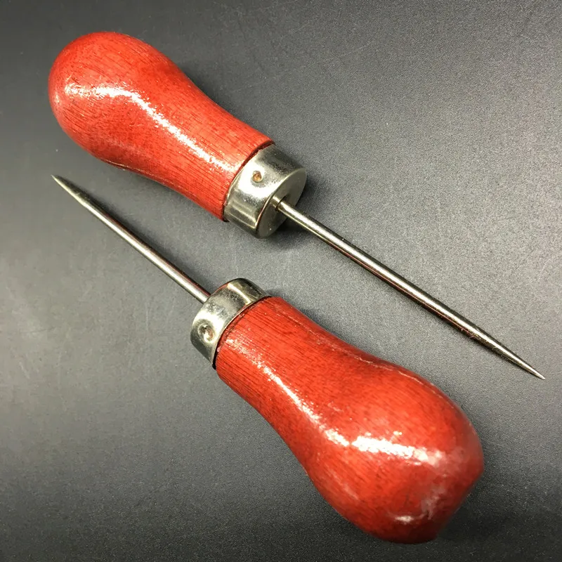 Sewing tool 2pcs High quality vintage style single hoist wooden handle and stainless steel special sewing awl
Sewing tool 2pcs High quality vintage style single hoist wooden handle and stainless steel special sewing awl