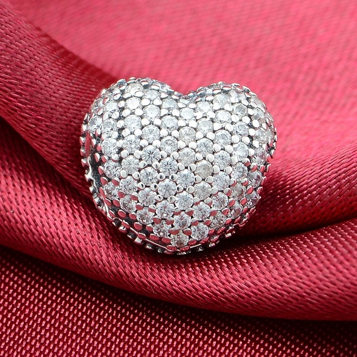100% Original 925-Sterling-Silver Pave CZ Love Heart Lock Clip Beads Fits Brand bracelets DIY Women Jewelry Making
100% Original 925-Sterling-Silver Pave CZ Love Heart Lock Clip Beads Fits Brand bracelets DIY Women Jewelry Making
