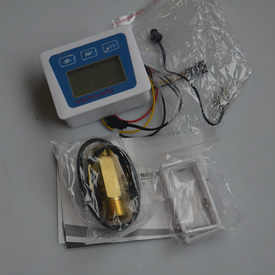 Digital Fuel Gauge LCD Display Water Liquid Flow Meter Totameter Temperature Time Record With G1/2 Flowmeter Flow Tester
Digital Fuel Gauge LCD Display Water Liquid Flow Meter Totameter Temperature Time Record With G1/2 Flowmeter Flow Tester