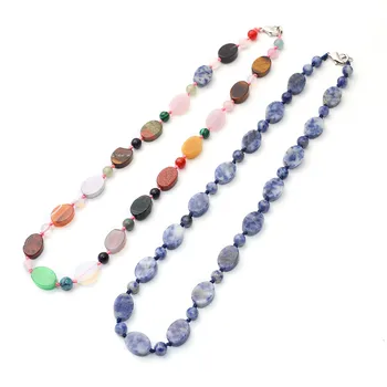 Wholesale 3pcs Fashion Rubys Fuchsite Onyx Natural Stone Quartz Crystal Agates Chalcedony Oval Round Beads Knotter Necklace Free 
Wholesale 3pcs Fashion Rubys Fuchsite Onyx Natural Stone Quartz Crystal Agates Chalcedony Oval Round Beads Knotter Necklace Free