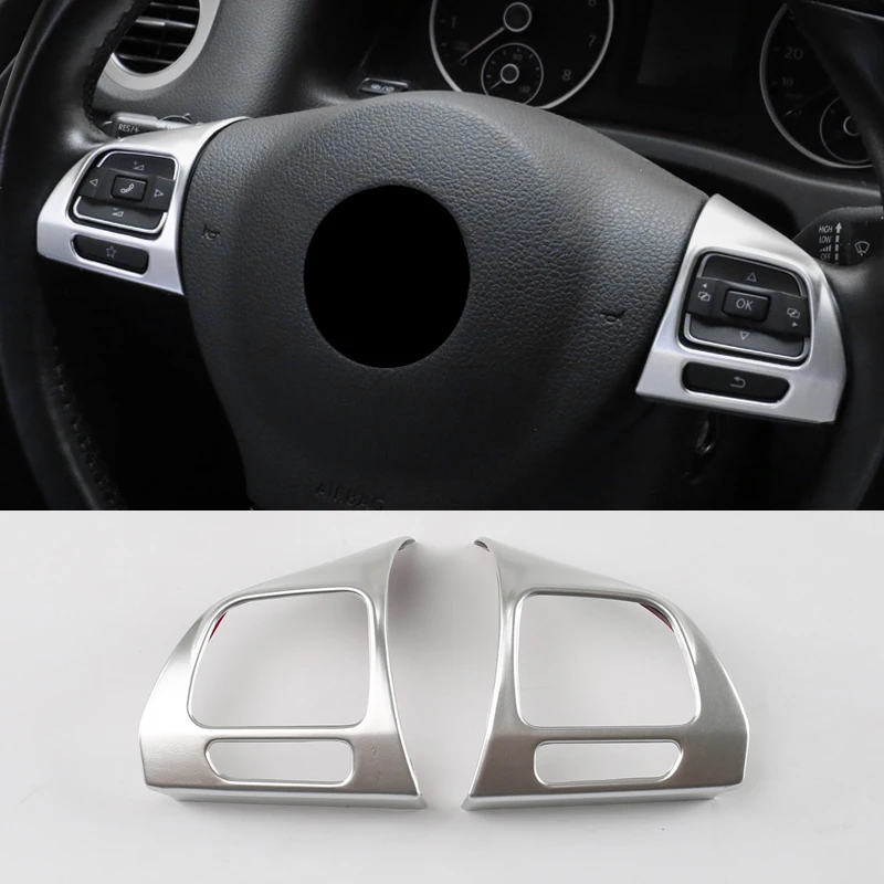 

Steering Wheel Chrome Cover Trim Insert For VW Golf 6 Mk6 Passat B7 CC EOS Tiguan Jetta Touran Sharan Caddy Badge Bezel Sticker