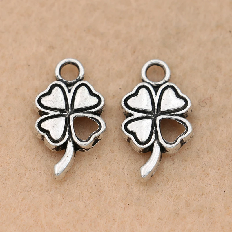 KJjewel Clover Charm Pendant Tibetan Silver Plated Jewelry DIY Making Necklace Accessories Handmade 19x10mm 10pcs/lot
KJjewel Clover Charm Pendant Tibetan Silver Plated Jewelry DIY Making Necklace Accessories Handmade 19x10mm 10pcs/lot