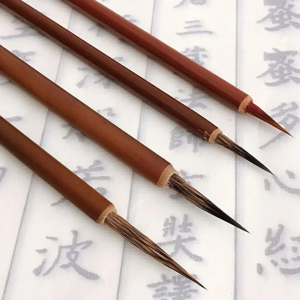 

Ink Brush Pen for Chinese Drawing Watercolor Painting Badger Hair Art Craft Gift Brushes Pen brown handle Calligraphy