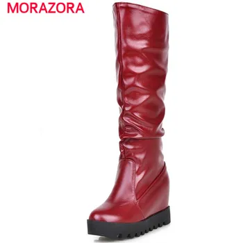 MORAZORA contracted fashion mid calf boots for women winter boots height increasing large size 34-43 solid slip on
MORAZORA contracted fashion mid calf boots for women winter boots height increasing large size 34-43 solid slip on