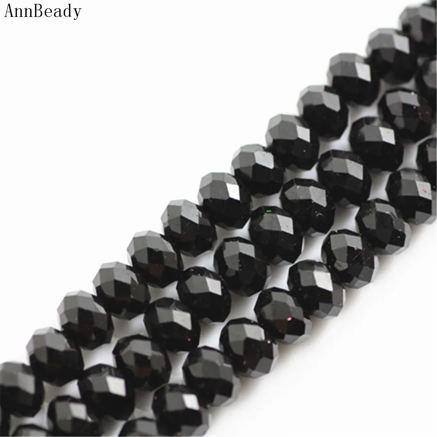 AnnBeady Black Color 6*8mm 70pcs Rondelle Austria faceted Crystal Glass Beads Loose Spacer Beads For Jewelry Making
AnnBeady Black Color 6*8mm 70pcs Rondelle Austria faceted Crystal Glass Beads Loose Spacer Beads For Jewelry Making