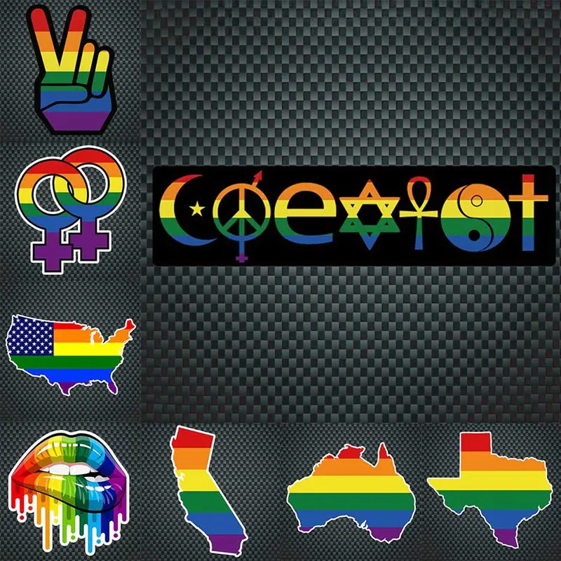 Gay Pride Rainbow Hand Reflective Car Sticker Decal PVC Irregular Funny Decal Car Stickers
Gay Pride Rainbow Hand Reflective Car Sticker Decal PVC Irregular Funny Decal Car Stickers