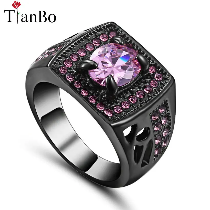 TianBo Black/White/Gold Colour Engagement Jewelry Square Pink/Clear Birthstone AAA Zircon Round Crystal Size 9 Rings For Lover
TianBo Black/White/Gold Colour Engagement Jewelry Square Pink/Clear Birthstone AAA Zircon Round Crystal Size 9 Rings For Lover