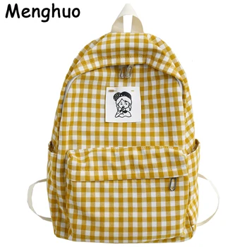 Menghuo Personality Plaid Ladies Canvas Backpack New Fashion Women Bags High Quality Large Capacity Student Bag Travel Backpacks
Menghuo Personality Plaid Ladies Canvas Backpack New Fashion Women Bags High Quality Large Capacity Student Bag Travel Backpacks