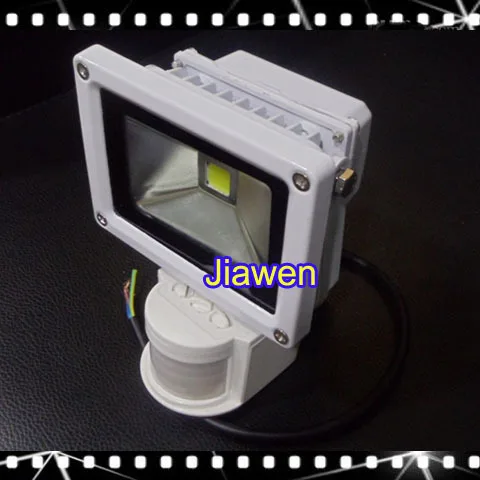 

2pcs/lot, 10W New PIR Motion sensor LED Floodlight Flood Lights Light Induction Sense lamp 85~265V -- free shipping