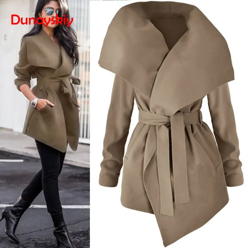 Elegant Solid Wool And Blends Coats Women High Fashion Waist Bow Wrap Belt Coat Feminino Mid Length Autumn Winter Slim Coats
Elegant Solid Wool And Blends Coats Women High Fashion Waist Bow Wrap Belt Coat Feminino Mid Length Autumn Winter Slim Coats