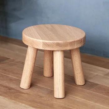 Red oak small Round stool coffee table chair new Chinese style solid wood home shoe bench simple furniture
Red oak small Round stool coffee table chair new Chinese style solid wood home shoe bench simple furniture