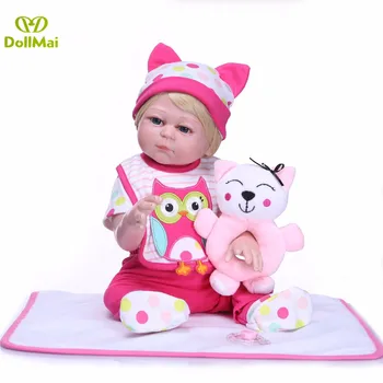 Bebes reborn menina 20"50cm DollMai full silicone reborn baby girl doll toys for child birthday gift doll can enter water
Bebes reborn menina 20"50cm DollMai full silicone reborn baby girl doll toys for child birthday gift doll can enter water