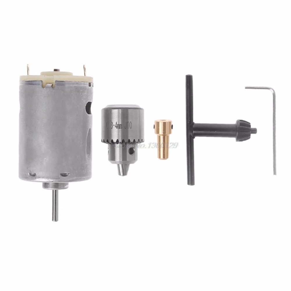 Micro 545 Motor DC 12V Mini Taper Drill Chuck JT0 Clamping Range 0.3mm-4mm With Key and 3.17mm Motor Shaft Tool Set
Micro 545 Motor DC 12V Mini Taper Drill Chuck JT0 Clamping Range 0.3mm-4mm With Key and 3.17mm Motor Shaft Tool Set