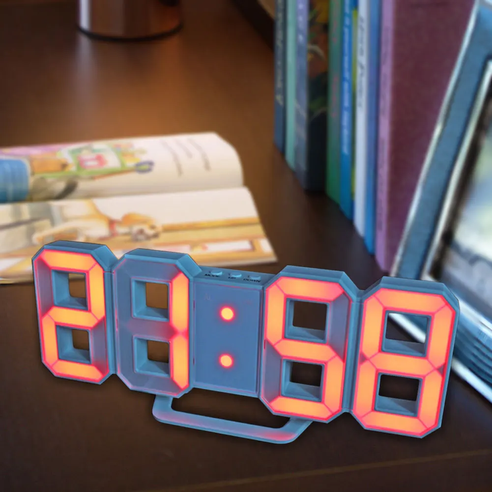 3D LED Digital Clock Night Light 12/24Hour Adjust Brightness Modern Electronic Alarm Clock Desk Wall Decor Glowing Hanging Clock
3D LED Digital Clock Night Light 12/24Hour Adjust Brightness Modern Electronic Alarm Clock Desk Wall Decor Glowing Hanging Clock