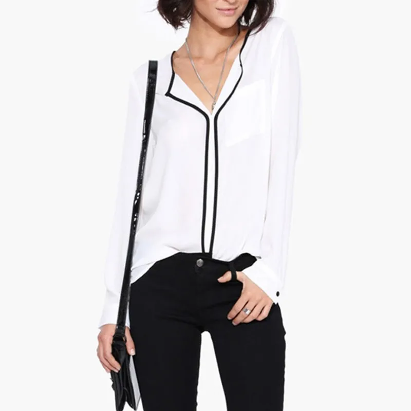 Women Blouse 2019 Women 100% Chiffon Tops Brand Long Sleeve Women Clothing Chic Elegant V-Neck Lady Shirts Tops
Women Blouse 2019 Women 100% Chiffon Tops Brand Long Sleeve Women Clothing Chic Elegant V-Neck Lady Shirts Tops