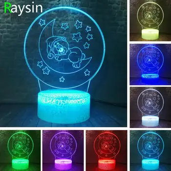Lovely Moon Sleeping Bear Crystal RGB Changeable Mood Lamp 7 Color Light Crack Pattern Base Cool Night Light Kids Gifts Present
Lovely Moon Sleeping Bear Crystal RGB Changeable Mood Lamp 7 Color Light Crack Pattern Base Cool Night Light Kids Gifts Present