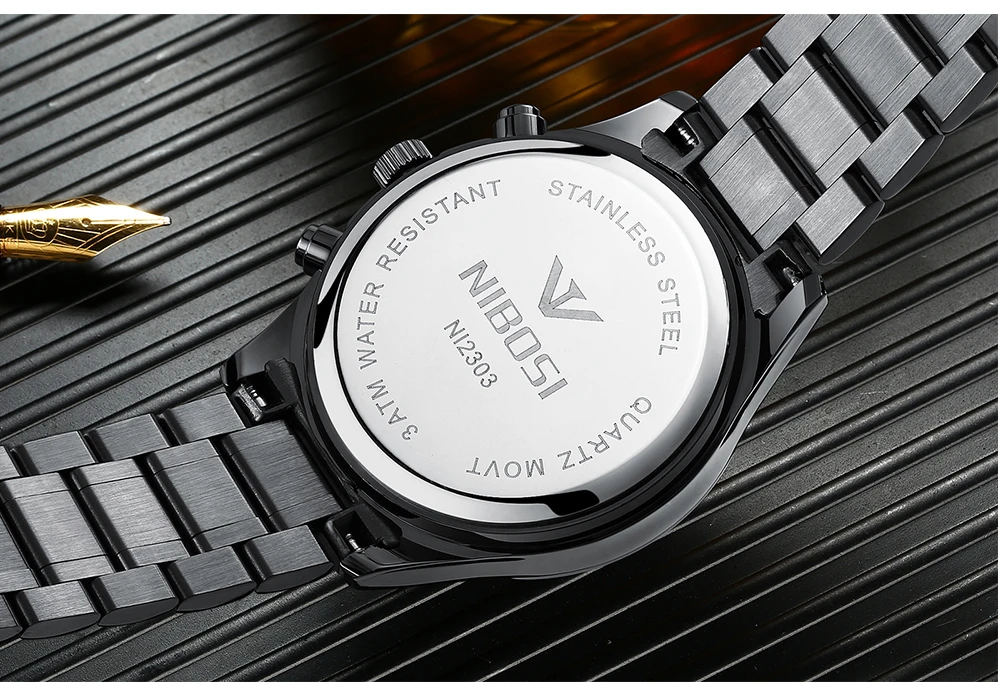 Relogio Masculino NIBOSI Mens Watches Top Brand Luxury Famous Brand Watch Men Waterproof Stainless Steel Sport Watch For Men (33)